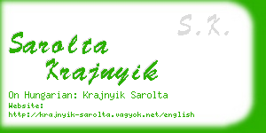 sarolta krajnyik business card